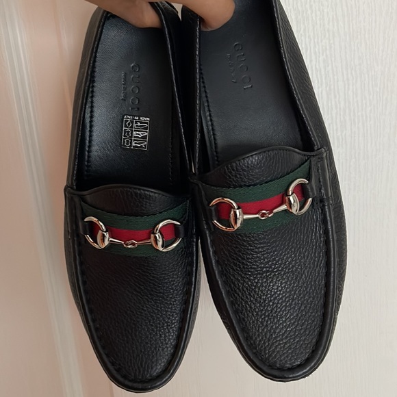 COPY - Like new without box. Gucci black leather horsebit drivers - Picture 3 of 3